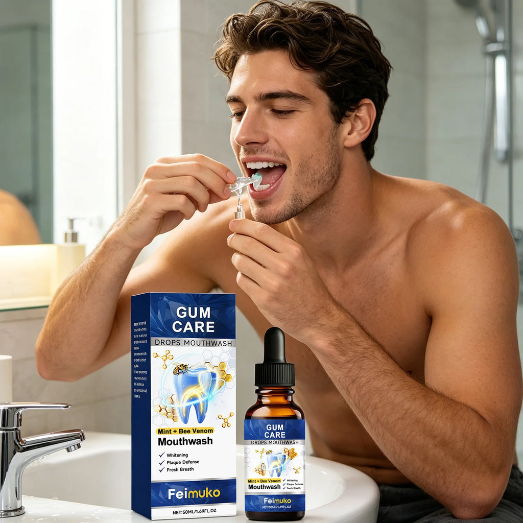 Bee Venom Mouthwash Remove Mouth Odor Reduce Yellowing Tooth Stains Cleaning Gum Refreshing Portable Oral Hygiene Care Liquid
